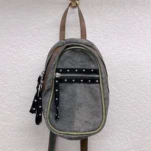 Mona B Canvas Crossbody Mini Bag